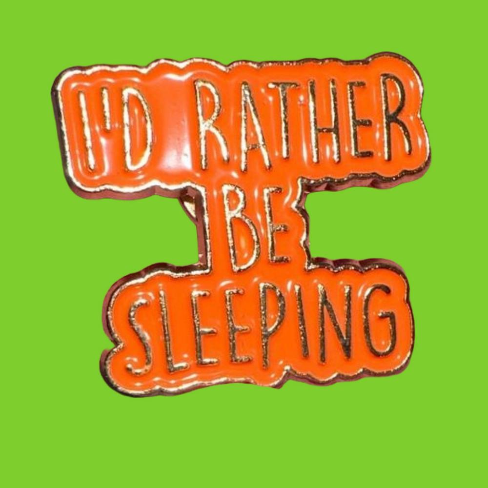Two enamel pins. NWT. Funny saying.